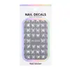 Pegatinas para Uñas de Mariposa con Corte Aurora 5D Estereoscópicas en Relieve Versátiles Pegatinas de Arte para Uñas de Mariposa Blanca Joyería Estilo Hg