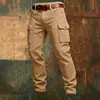 Talla Extra 100% Europeo y Americano Transfronterizo Amazon Tácticos Multibolsillos Exteriores para Hombre Pantalones Cargo Moda Casual Pantalones Largos