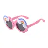 Novos Óculos de Sol Arco-Íris Infantis para Meninos e Meninas, Óculos de Sol Coloridos Doces Anti-UV, Óculos Infantis Modernos e Descolados Estilo Coreano