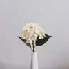 Flor Artificial Única Hortênsia Holandesa Pequena Decoração Suave para Casa Decoração de Mesa Floricultura Hortênsia Floco de Neve Salão de Casamento Arranjo de Flores