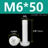 Tornillos de Plástico Phillips Cabeza Redonda Tornillos de Nylon PA66 Plástico Cabeza Plana Tornillos Aislantes Pernos M2M3M4M5M6M8