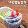 Caja de almacenamiento de doble compartimento para conservación de frutas, caja de almacenamiento de grado alimenticio, caja clasificadora de frutas y verduras, caja de almacenamiento de gran capacidad al por mayor