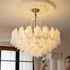 Lámpara de araña de lujo ligero estilo francés para sala de estar, lámpara de cristal creativa de diseñador para comedor, nueva lámpara de cristal estilo crema para dormitorio