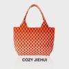 Novas Bolsas Artesanais para Mulheres, Bolsas de Tricô, Bolsas Tote, Bolsas de Mão para Festas, Bolsas de Ombro Femininas de Grande Capacidade, Bolsas Saco