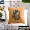 Almohada de Algodón Cepillado de Dibujos Animados Oficina Coche Sofá Cojín Funda de Almohada Venta al por Mayor Regalos Dropshipping