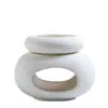 Horno de aromaterapia separado de gran capacidad efecto tierra simulada punto negro mate Horno de aromaterapia ovalado para interiores horno de calentamiento de cera y aceite esencial