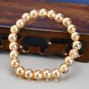 Nuevo Pulsera Estilo Chino Color Dorado Champagne Citrino Pulsera de Vidrio Color Champagne Joyería Transmisión en Vivo Regalos para Niños Puesto de Verano