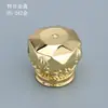 En Stock 15 Piezas Tapas de Botella de Perfume de Aleación de Zinc, Tapas Cuadradas, Tapas de Parte Superior Plana, Tapas Grabadas, Multicolor, Varios Estilos, Accesorios para Perfume al por Mayor