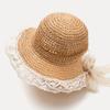 Sombrero de Paja para Niños Sombrero de Bebé para Mujer Sombrero para el Sol para Padres e Hijos Sombrero de Playa Princesa Protección Solar de Primavera y Verano Sombrero para el Sol para Bebé de Niña