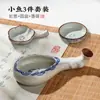 Estudio Lanzhai piedra de tinta pequeña creativa plato de tinta de cerámica soporte para lamer pincel de pluma piscina de tinta de pigmento de agua de tinta plato de tinta soporte para pluma