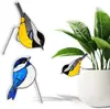 2 Enfeites de Pendurar: Capas de Vasos de Flores em Acrílico, Apresentando Animais Fofos Como Pássaros, Borboletas e Sapos, Adequados para Ganchos de Vasos de Flores
