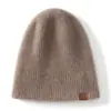 Gorro de Punto de Cachemira, Gorro de Lana de Color Sólido Unisex, Gorro para Deportes al Aire Libre, Gorro Cálido para Montañismo, Gorro para Ciclismo en Frío