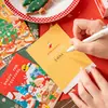 Cartão de felicitações de Natal escrito à mão acessórios para embalagem de biscoito bolo doce flor presente cartão DIY