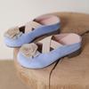 Ropa de Exterior para Mujer 2025 Nuevo Verano Sandalias sin Cierre Zapatos Mary Jane para Personas Bajas con Puntera Elevadora Medias Pantuflas