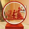 Lámpara de mesa para dormitorio boda roja lámpara de noche creativa para boda regalo práctico para boda habitación de bodas regalo de boda para amigas