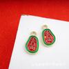 Acessórios de Joias DIY Liga Vermelho Gotejamento de Óleo Antigo Saco da Fortuna Dez Mil Estilo Chinês Corda de Cabeça Pulseira Pingente