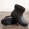 Zapatos de goma antideslizantes impermeables para hombre, cocina, trabajo, botas de lluvia, zapatos de agua, zapatos de lluvia, zapatos de pesca con desodorante para hombre