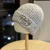 Nuevo Gorro de Punto para Mujer Ins Otoño e Invierno Letras Versátil Estilo Coreano Alta Elasticidad Gorro de Tejer Calle Joven Lana Gorro para el Frío