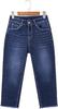Jeans de Moda Versátiles Europeos y Americanos Populares para Mujer, Elásticos, con Borde de Piel, de Ocho Puntos, Transfronterizos