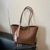 Bolso Exterior Individual de Gran Capacidad para Mujer 2025 Nuevo Primavera y Verano Simple Estudiante Clase Bolso de Hombro Trabajo Ocio Bolso Tote