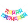Decoração de Aniversário Europeia e Americana Suprimentos para Festa com Bandeirola de Feliz Aniversário Adereços para Layout de Cena de Aniversário