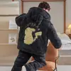 Pijama de Coral para Hombre Invierno Forrado de Felpa Espesor Otoño e Invierno Día Tres Capas Acolchado Ropa de Casa para Adolescentes