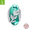 Pulsera de cuentas de cristal con flores de plata de ley s925 para mujer, venta transfronteriza, accesorios de joyería SCC862