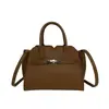 Bolsa Platinum Portátil Versátil Estilo Retrô para o Inverno 2024 Nova Moda Elegante Casual Ombro Transversal Feminina