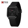 Reloj de Cuarzo Ofns para Estudiantes, Reloj de Pulsera Cuadrado Casual Impermeable Versátil, Simple Moda Caliente de Temu para Hombres y Mujeres Venta al por Mayor
