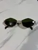 Gafas de Sol Metálicas Europeas y Americanas Transfronterizas Gafas de Moda Versátiles Poligonales Unisex para Tiktok Venta al por Mayor Dropshipping
