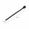Conector RGB sem solda cabeça fêmea 4p para Fivela RGB sem solda Fivela sem solda para fita de LED colorida para cabeça fêmea 4PIN