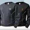 Envio RápidoCamiseta Pulôver Masculina Outono e Inverno Solta Grossa Gola Redonda Manga Longa, Tamanho Grande, Versátil