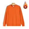 Nova Blusa de Moletom de Lã Outono e Inverno para Homens, Gola Redonda, Casual, Solta, Manga Longa, Camada Base, Bordado de Logo Personalizável para Homens e Mulheres