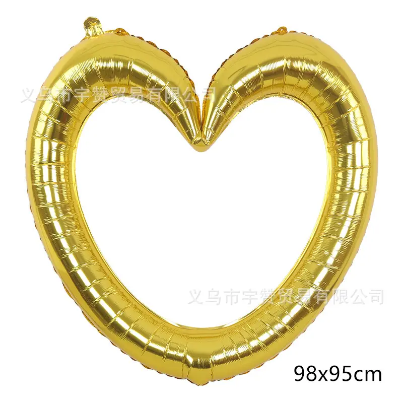 40寸金色爱心相框