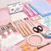 Herramientas para dispensar pegamento, Kit de materiales DIY de pegamento en crema, Caja de almacenamiento, Raspador, Guantes, Tapete, Boquillas para decorar, Bolsa, Cinta de enmascarar, Hecho a mano
