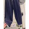 Roupas Femininas Plus Size 2025 Tencel Sedoso Anti-Amassar Fresco e Confortável Calças Harem Cropped de Verão Jeans com Cintura Elástica para Mulheres