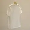 Prenda Superior Súper Sorprendente~Camiseta Blanca de Manga Corta Calada con Flores para Mujer, Nuevo Diseño Verano 2026, Elegante Top para Viajes al Trabajo
