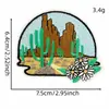Patches bordados coloridos contrastantes em estilo western, cacto, cabeça de touro, patches de bota de cowboy, emblemas bordados, acessórios para vestuário
