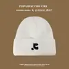 Gorros Cálidos de Otoño e Invierno para Mujer, Gorros de Punto con Letras de Moda para Estudiantes, Gorros Pullover Fríos para Parejas, Gorros de Lana a Prueba de Frío al por Mayor para Hombres