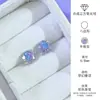 Pendientes de Acero de Titanio 316L con Flor Degradada para Perforación de Oreja, Hélice y Cartílago, Producto Terminado