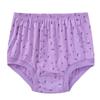 Consignación al por mayor Ropa interior para mujeres de mediana edad y mayores Calzones de algodón puro de talle medio-alto de talla grande