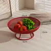 Mesa de centro para sala de estar, bandeja para exhibir bocadillos y dulces del hogar, caja para almacenar frutas secas y nueces, plato de frutas, estilo de lujo ligero y de alta gama
