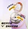 Termo Moderno Morado para el Hogar, Botella de Agua Infantil de Acero Inoxidable con Hebilla de Cierre