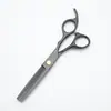 Tijeras de peluquería, Tijeras para cortar el pelo, Juego de tijeras de alta gama con forma de mano de 6 pulgadas, Tijeras profesionales de adelgazamiento de cinco capas, Tijeras para flequillo