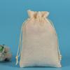 Bolsas de Linho com Cordão em Estoque, Saquinhos de Linho com Cordão, Sacos para Doces e Presentes de Festa e Casamento, Sacos de Linho de Algodão, Sacos de Embalagem