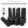1/2 Soquete Hexagonal Pneumático Pistola de Ar Hexágono Chave Soquete Ferramenta Pneumática de Cabeça de Soquete Hexagonal