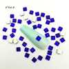 Arte de Unhas Diamante Azul Fundo Plano Forma Irregular Diamante Azul Klein Adesivos para Unhas Acessórios DIY Strass Atacado Azul Klein