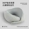 Almohada en Forma de U de Rebote Lento para Avión y Tren de Alta Velocidad, Almohada Portátil de Soporte para el Cuello para Viajes Largos, Esencial para Dormir, Almohada Cervical en Forma de U de Viaje
