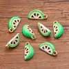Accesorios para Joyería DIY de Aleación Multicolores KC Oro Esmalte Fruta 3D Manzana Naranja Corazón Colgante Aleación de Zinc