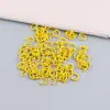 Acessórios para Joias DIY 1.2*8mm Metal Pintura Colorida Anel de Conexão Círculo Único com Material Artesanal Anel Aberto